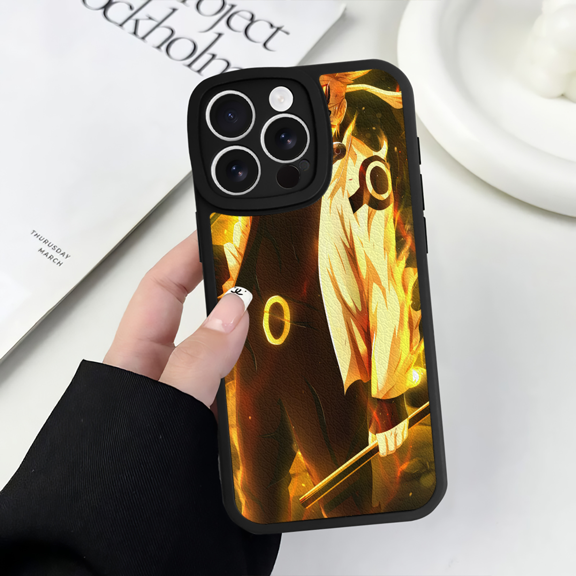 （画像用） NARUTO -ナルト- NARUTO -ナルト- 疾風伝 【iPhone 16シリーズ対応】シリコンスマホケース（レザー調） 材質：シリコン